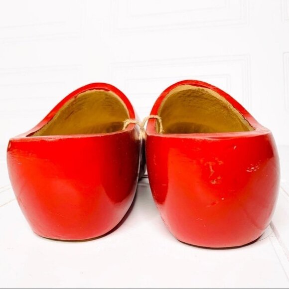 Wood Clog Sabot Slip On  Shoes Mules decor accents - Picture 3 of 7
